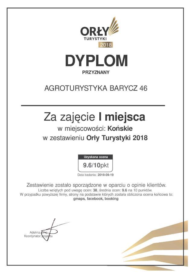 Agroturystyka Barycz 46 Konskie Экстерьер фото